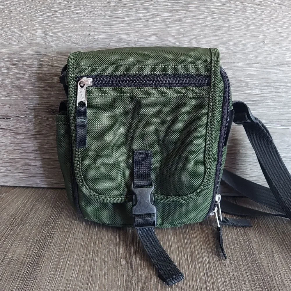 Eddie Bauer Green Crossbody Bag / Travel Bag
